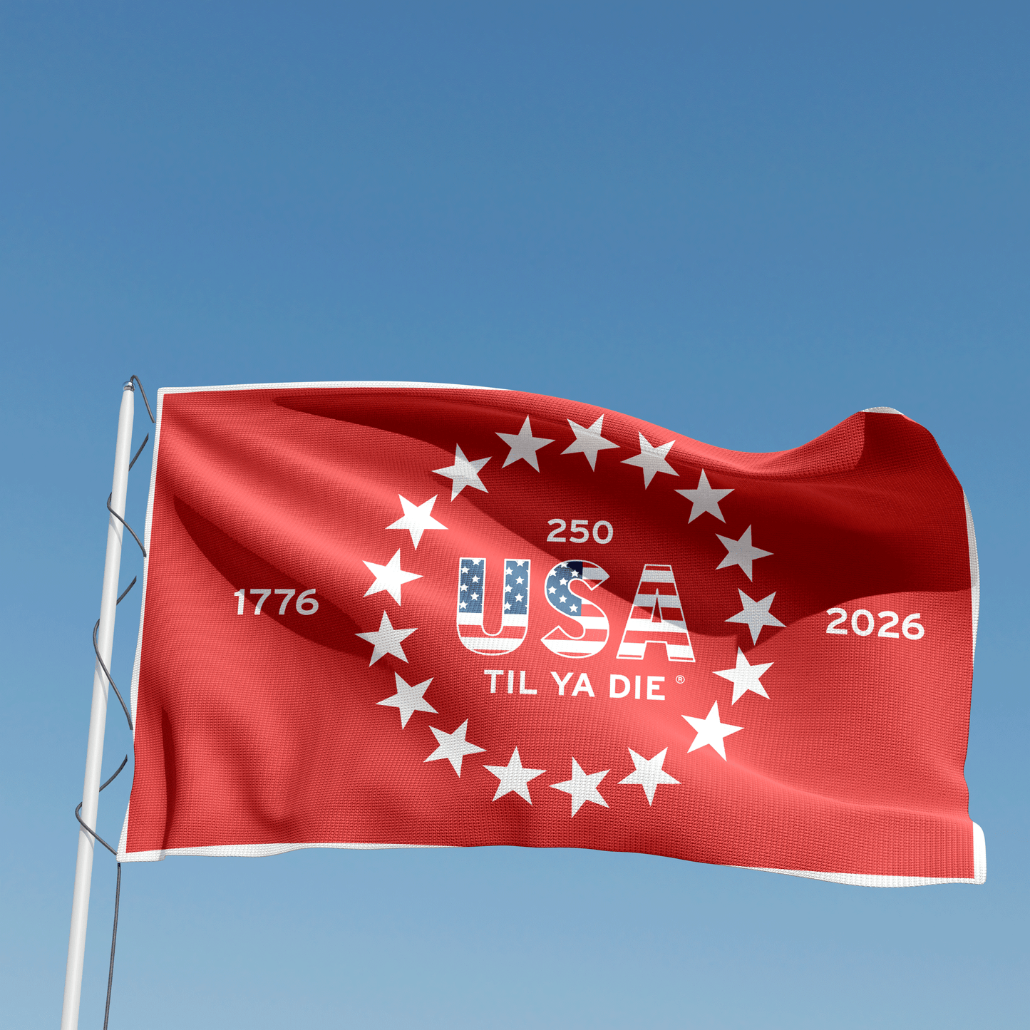 250 USA Til Ya Die Stars Flag