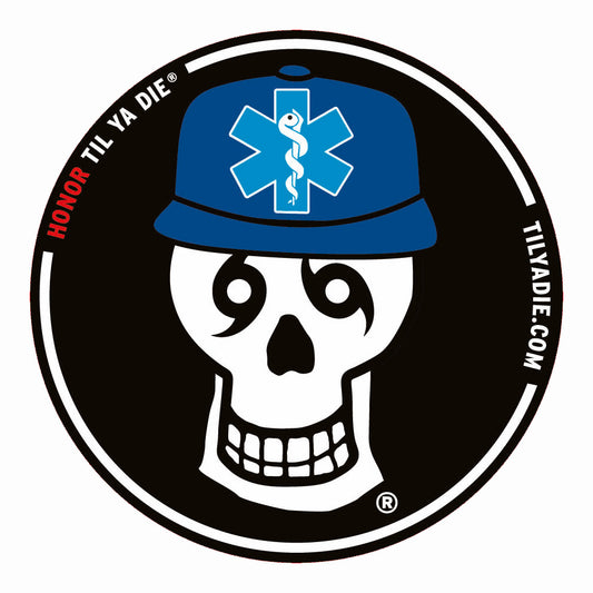 Honor EMT Skull Sticker