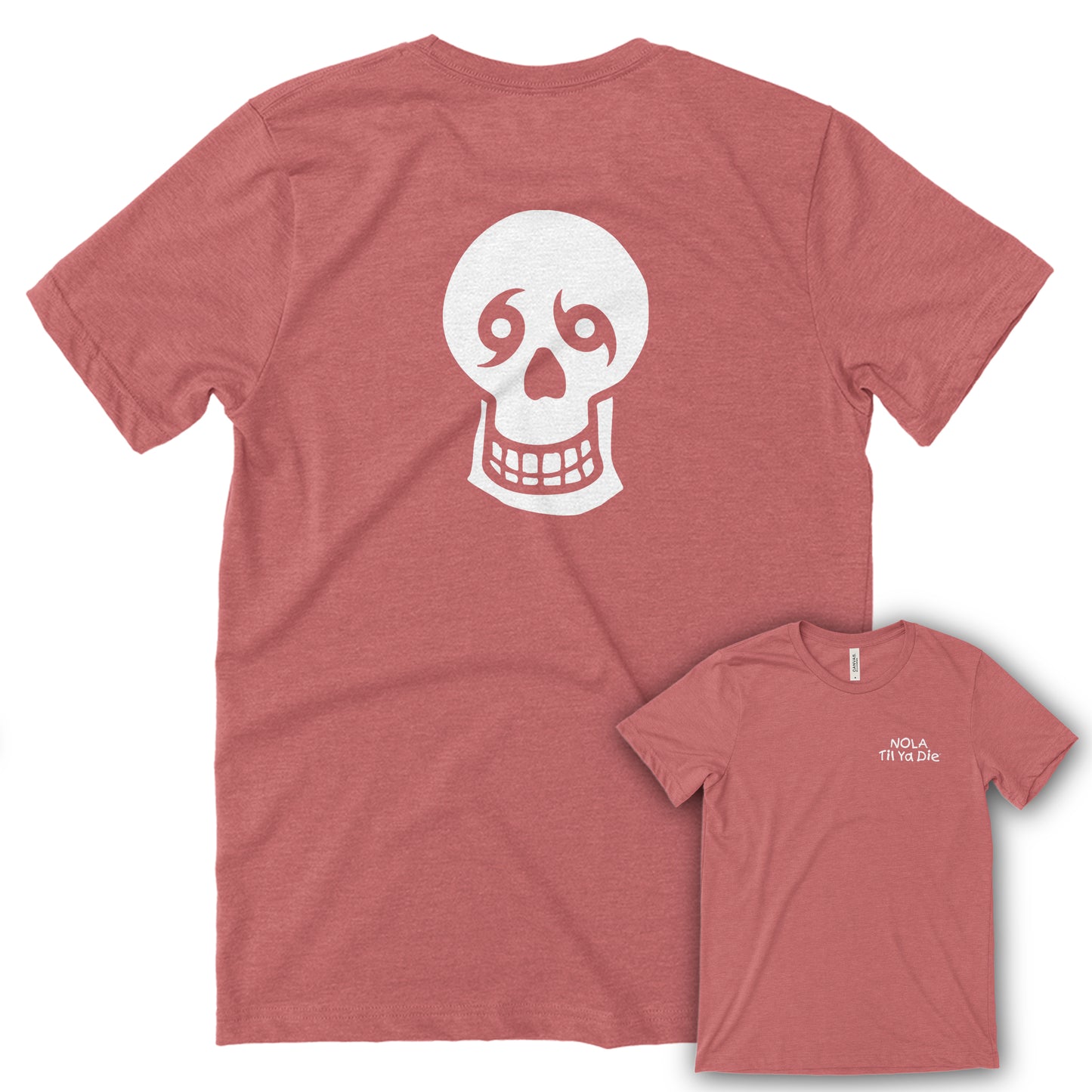 Nola Til Ya Die Skull Back Tee