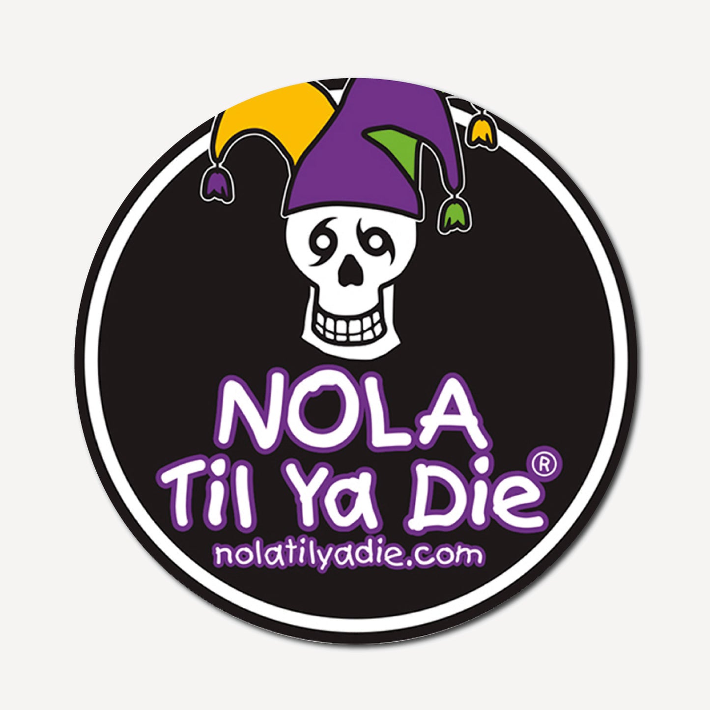 Nola Til Ya Die Sticker · Skull Jester