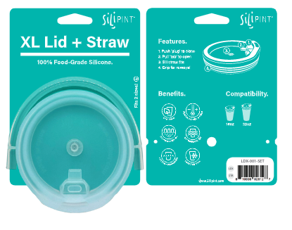 Mardi Gras Silicone Pint Glass - Skull Edition - King + Queen