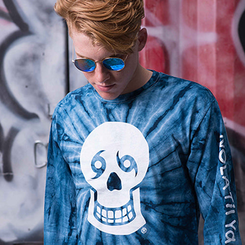 Big Skull Front Back Tee Black