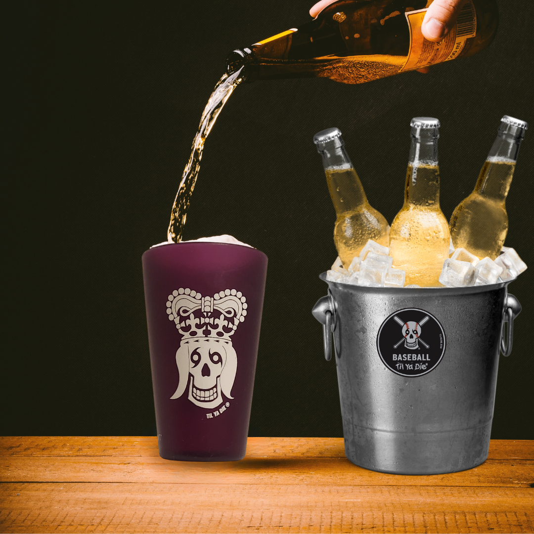 Skull King / Queen Silicone Pint, Mardi Gras