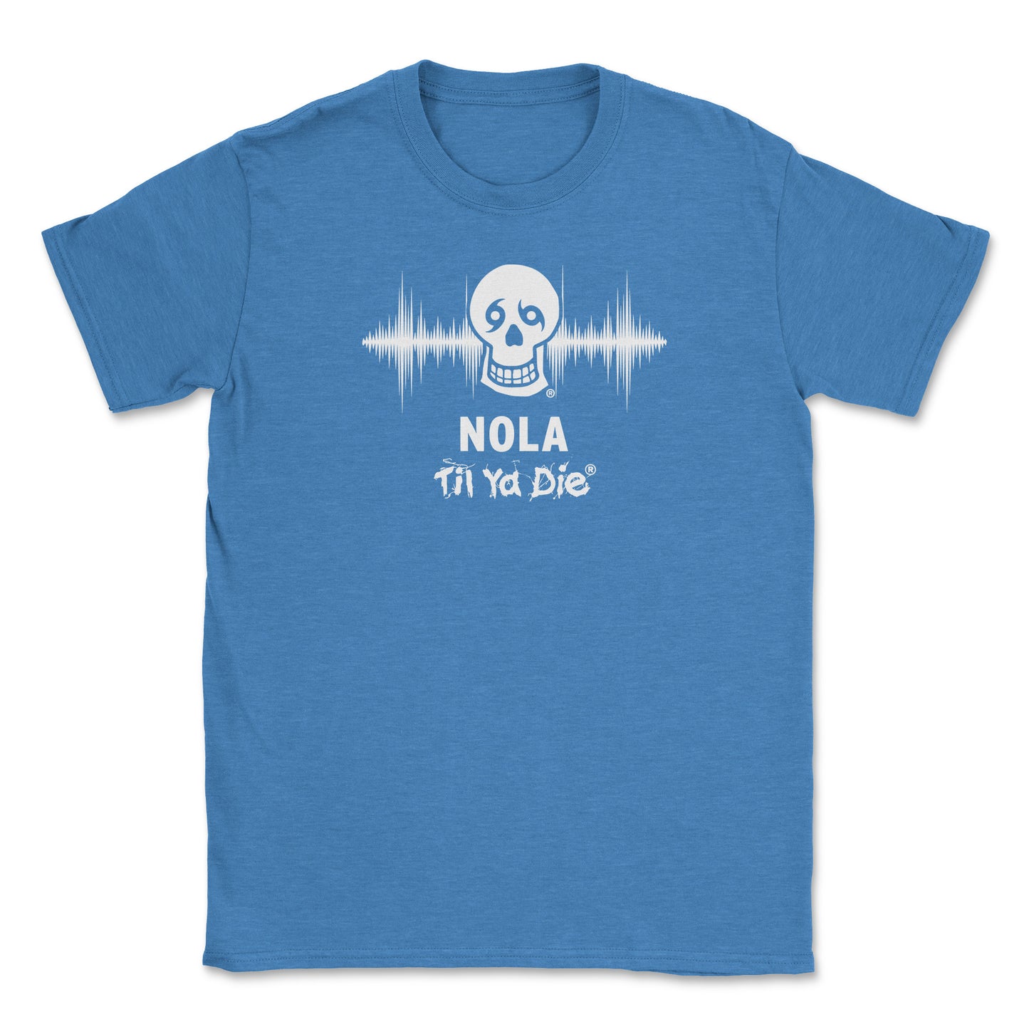 Nola Til Ya Die Skull w/ Sound Wave Tee