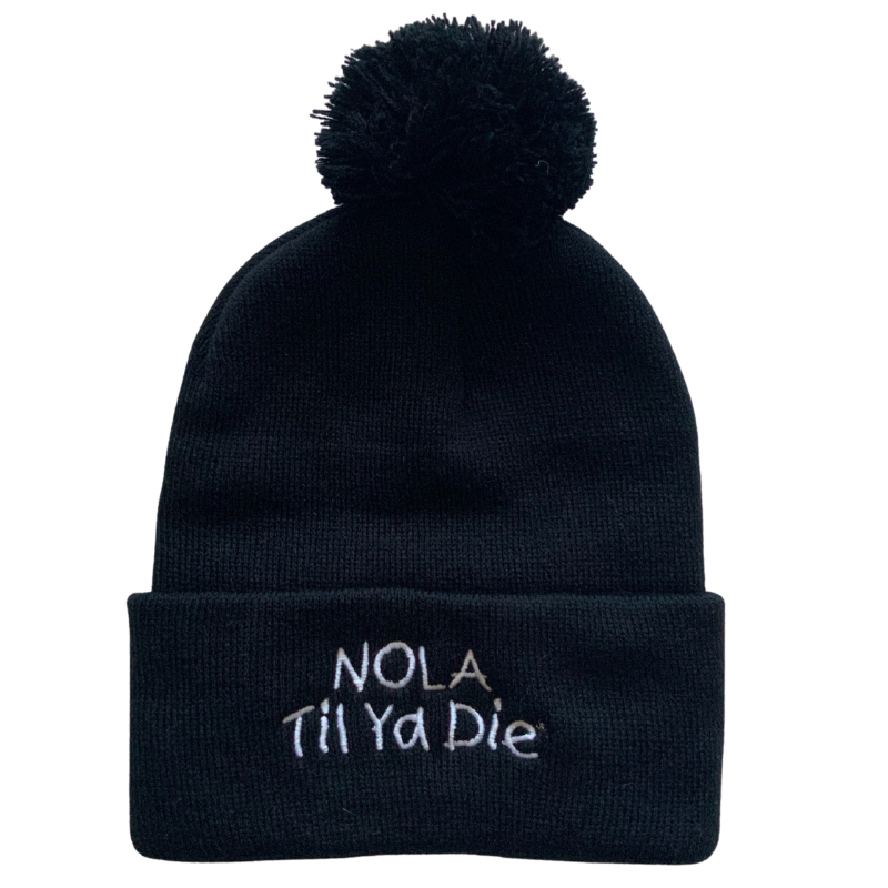 Nola Til Ya Die Pom Pom Hat · Skull