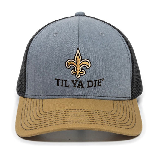 Fleur de Lis Saints Meshback Trucker