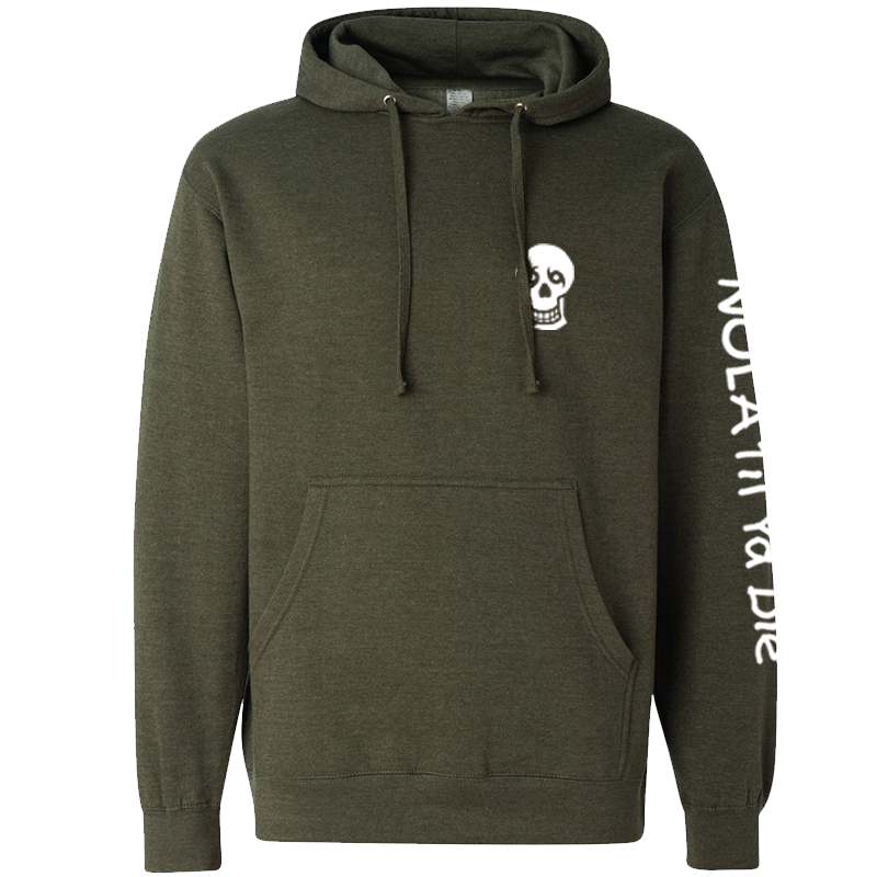 Nola Til Ya Die Hoodie - Skull Edition - Left Chest + Big Back