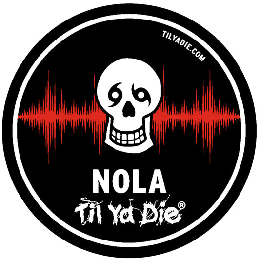 Nola Skull Soundwave Sticker
