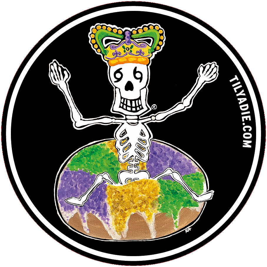 Skully King Cake Sticker, Legs