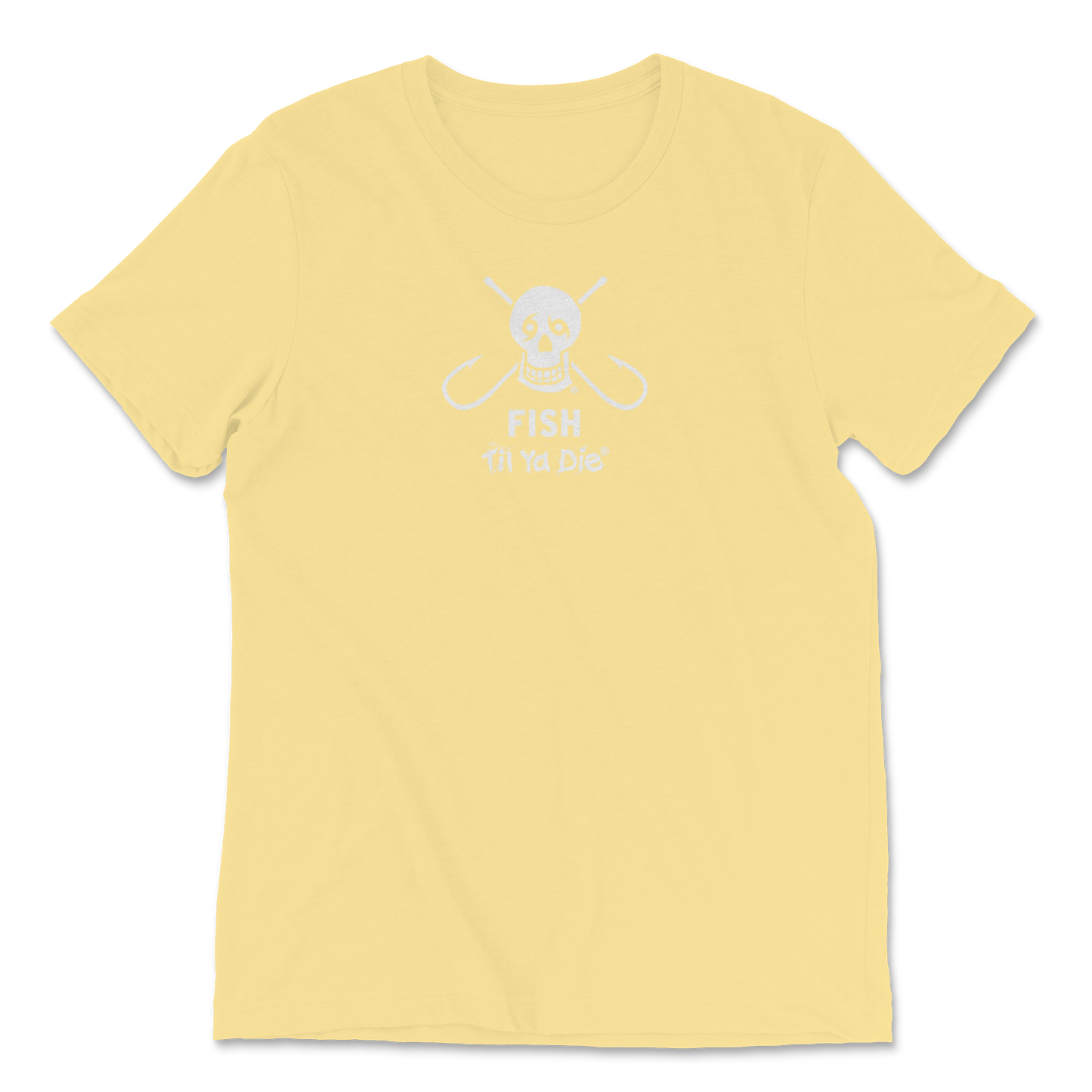Fish Skull Hooks Tee Yellow