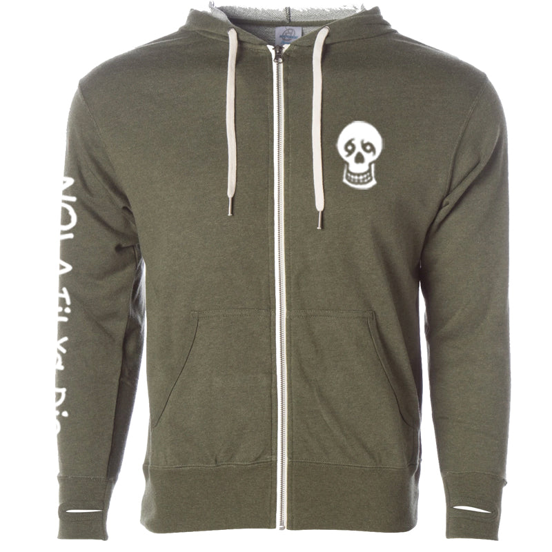 Nola Til Ya Die Thumbhole Zip Hoodie