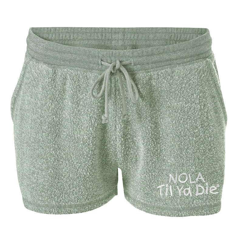 Nola Til Ya Die Fleece Shorts, Embroidered