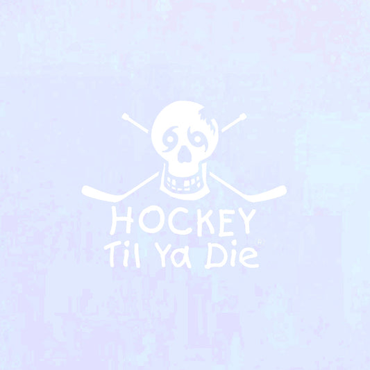 Hockey Skull Sticks Decal