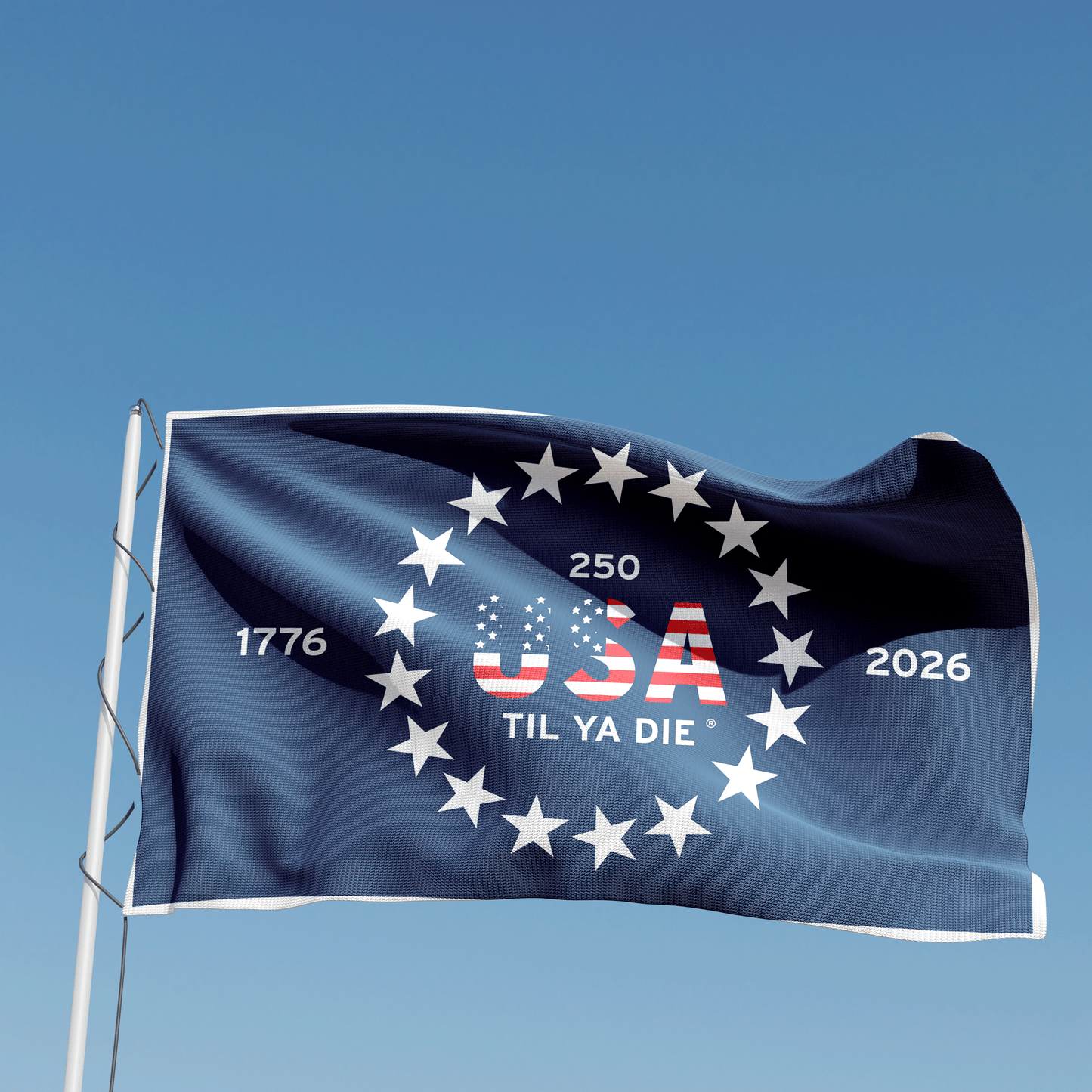 250 USA Til Ya Die Stars Flag