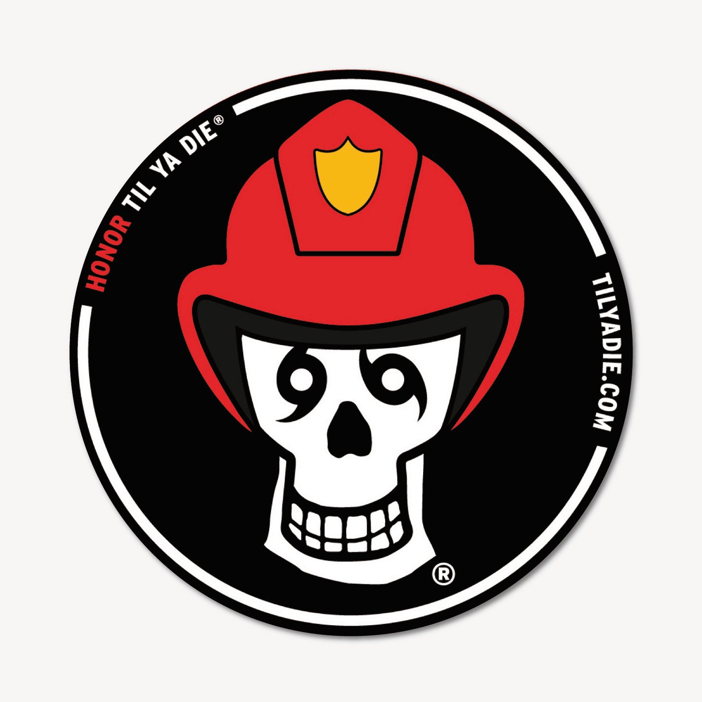 Firefighter Sticker · Skull