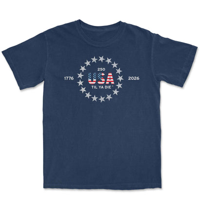 250 USA Til Ya Die Stars Tee