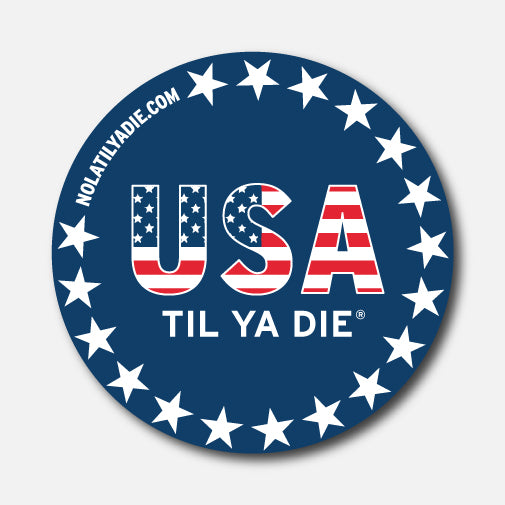 USA Til Ya Die Stars Sticker