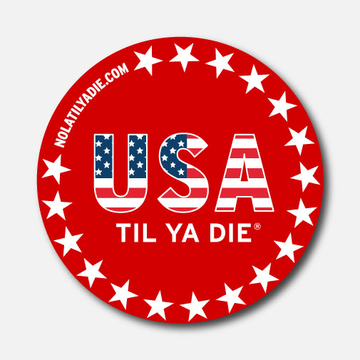 USA Til Ya Die Stars Sticker