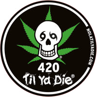 420 Til Ya Die Sticker - Skull
