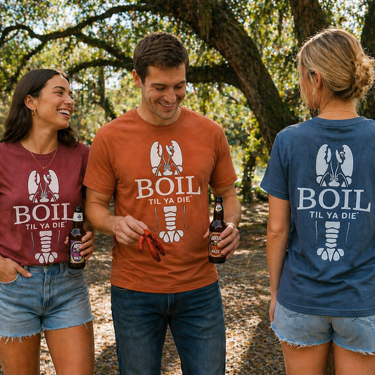 Boil Til Ya Die Crawfish Tee