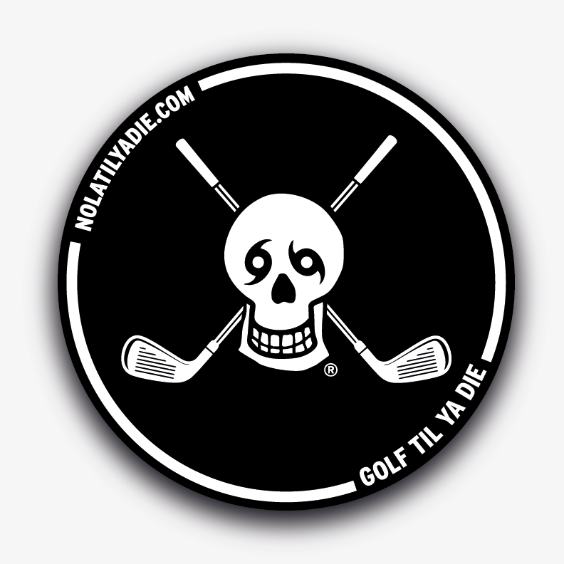 Golf Til Ya Die Sticker