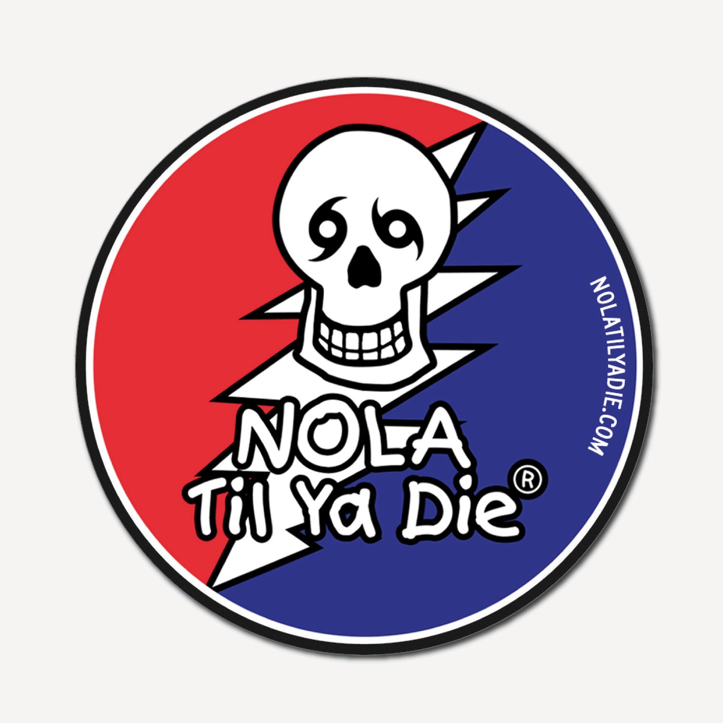 Nola Til Ya Die Sticker · Skull Grateful Dead