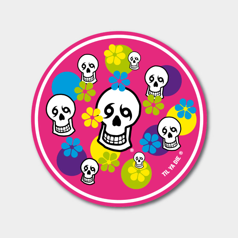 Skull Groovy Sticker
