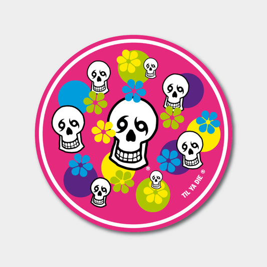 Skull Groovy Sticker