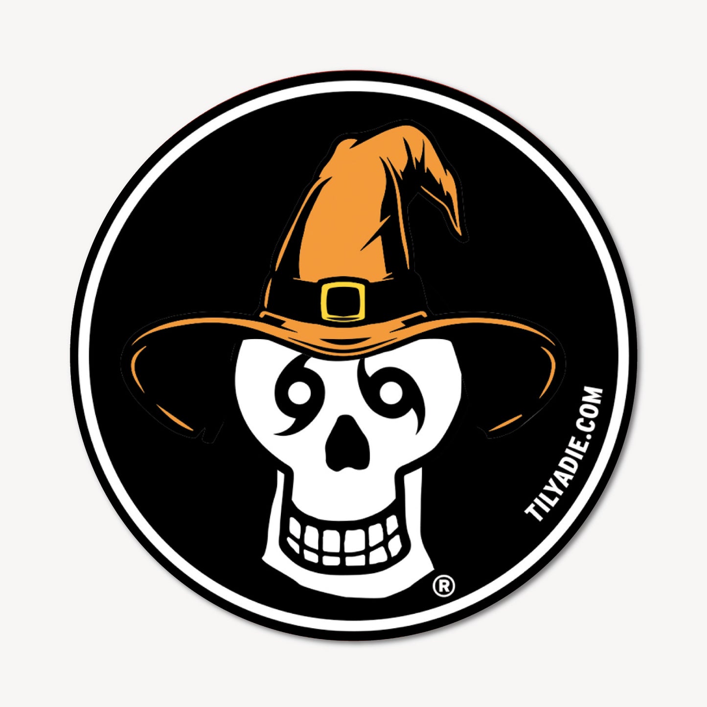 Skull "Witch" Sticker