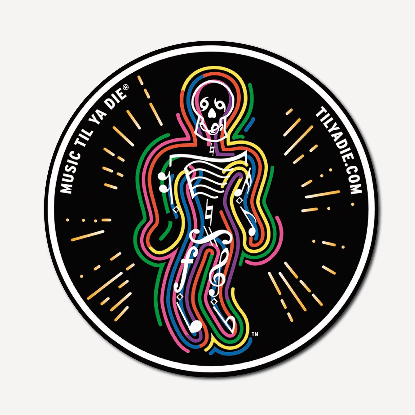 Music Til Ya Die Sticker