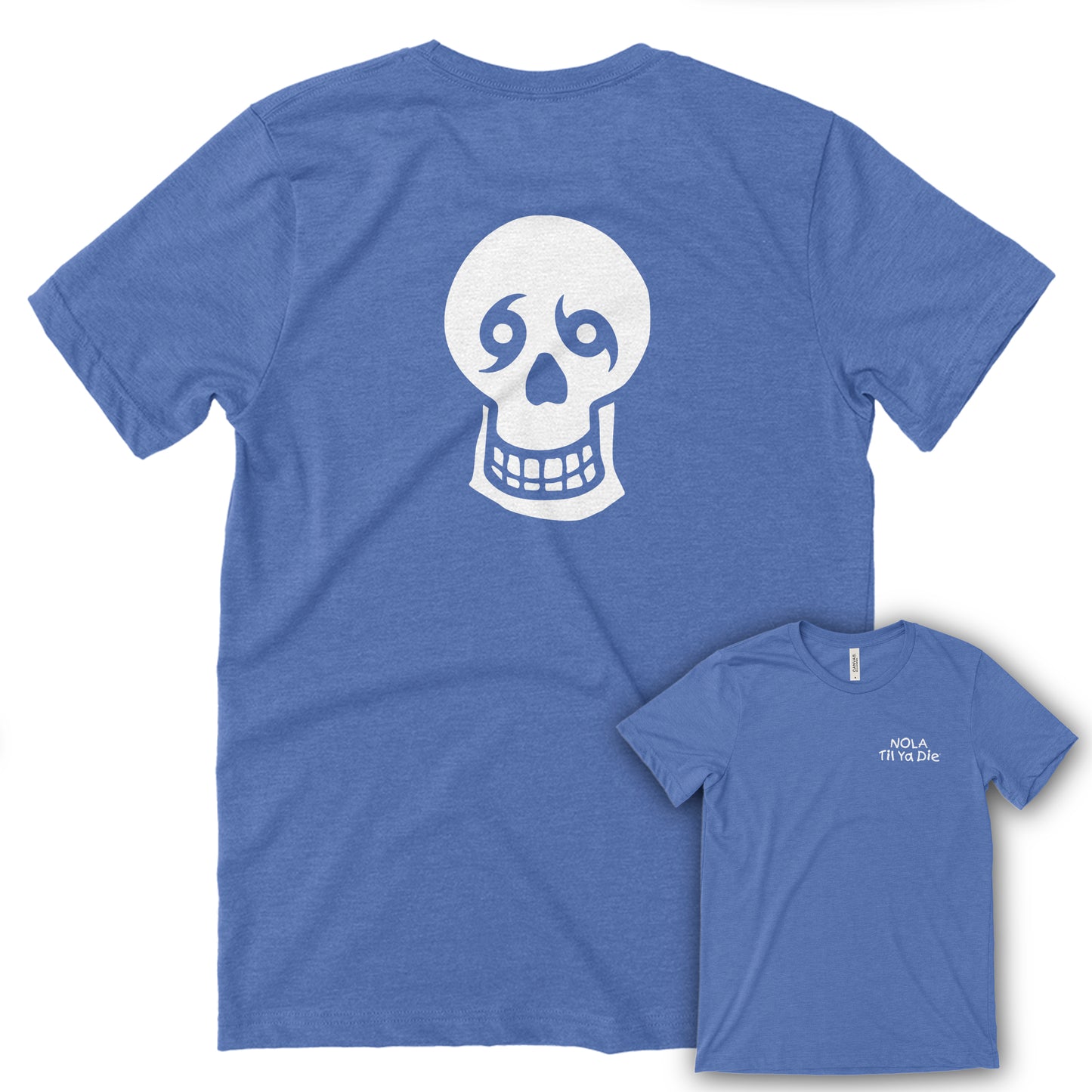 Nola Til Ya Die Skull Back Tee