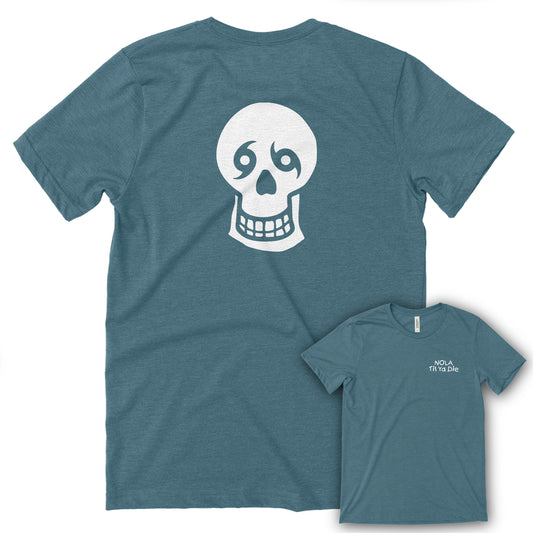 Nola Til Ya Die Skull Back Tee