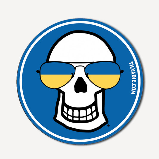 Peace Til Ya Die Sticker · Skull Aviators (Ukraine)