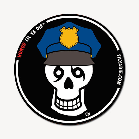 Police Sticker · Skull