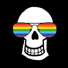 Skull Design - Aviators - Rainbow