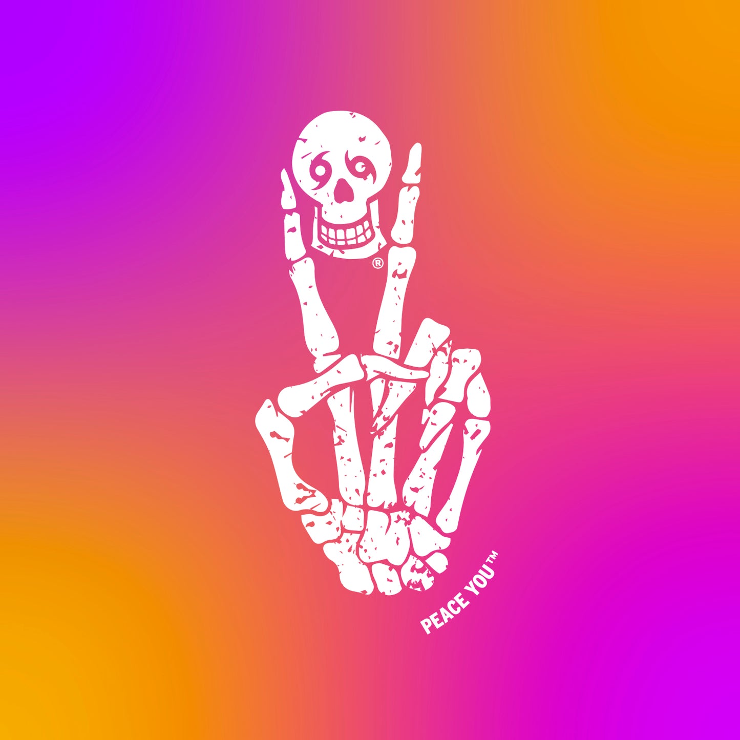 Skull "Peace Sign" Design