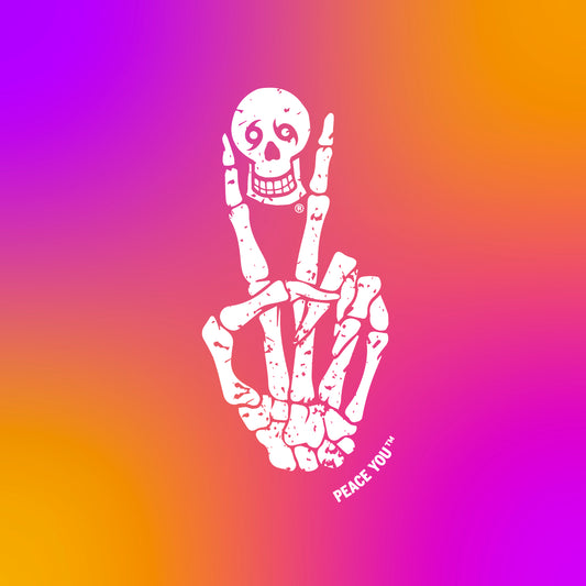 Skull "Peace Sign" Design