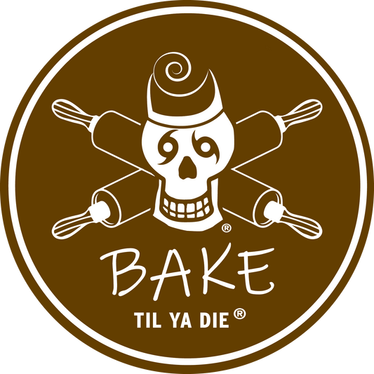 Bake Til Ya Die Sticker - Skull Edition - Rolling Pins