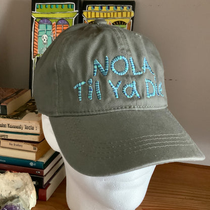 Nola Til Ya Die Hat - Words - Variegated Stitch