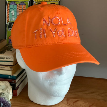 Nola Til Ya Die Hat - Words - Variegated Stitch