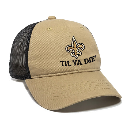 Fleur de Lis Saints Hat Meshback