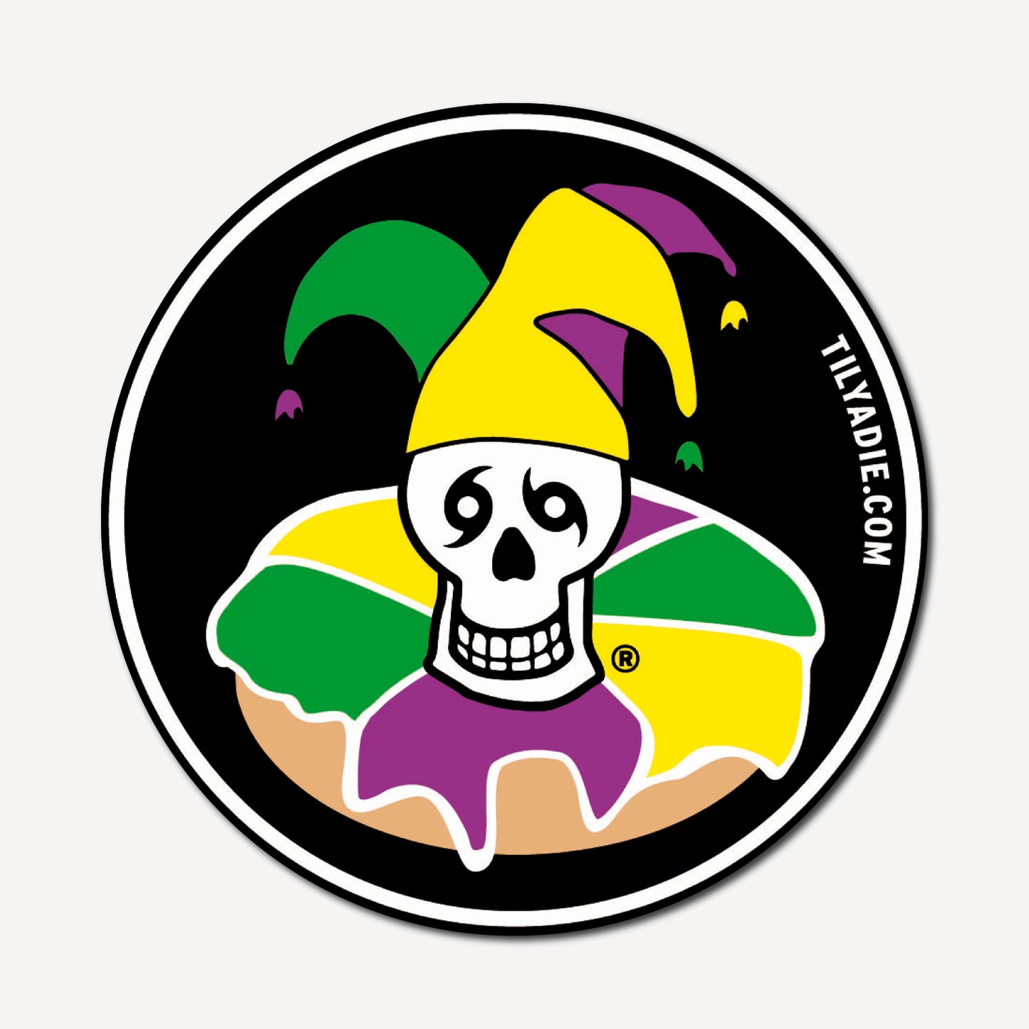 Jester Sticker · Skull King Cake