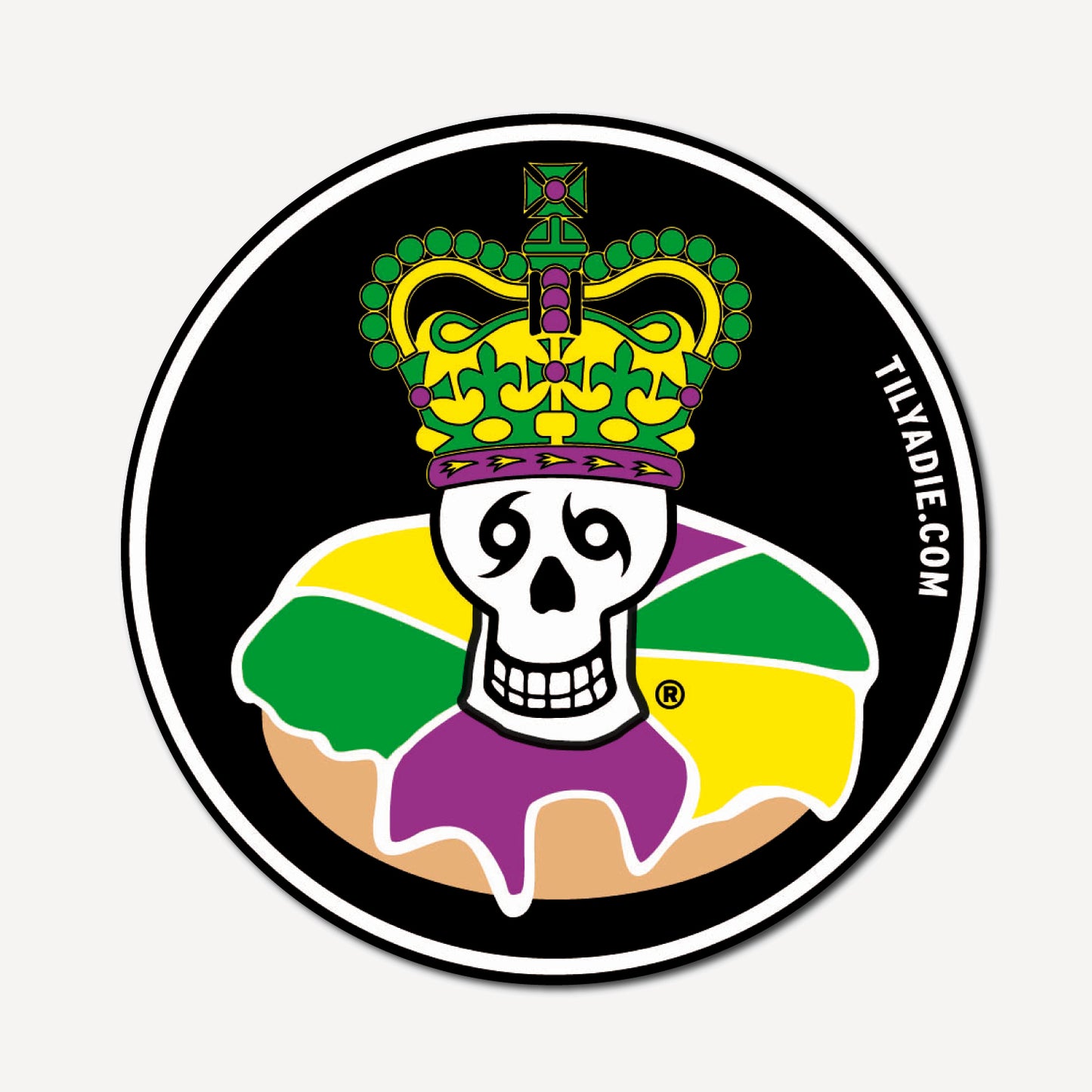 Skull King w/ King Cake Sticker