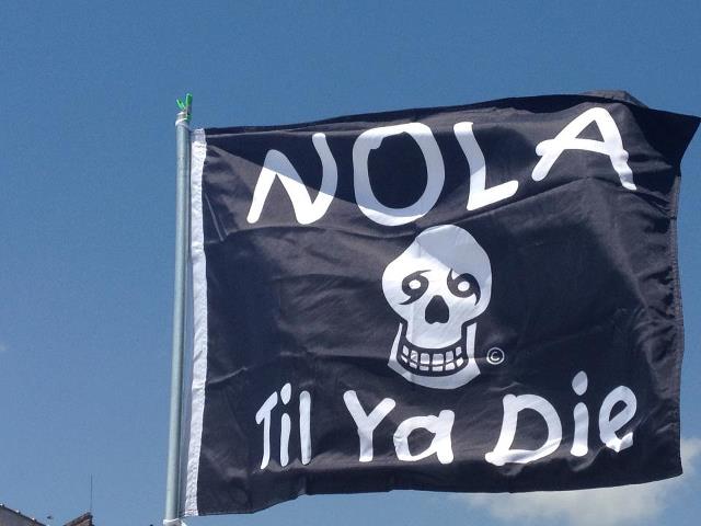 Nola Til Ya Die Flag - Skull Edition - Original