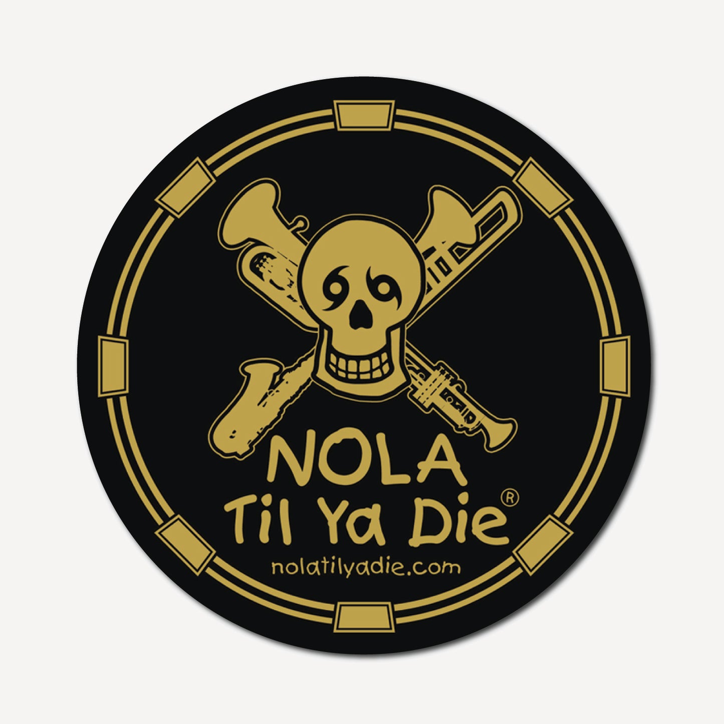 Nola Til Ya Die Instruments Sticker