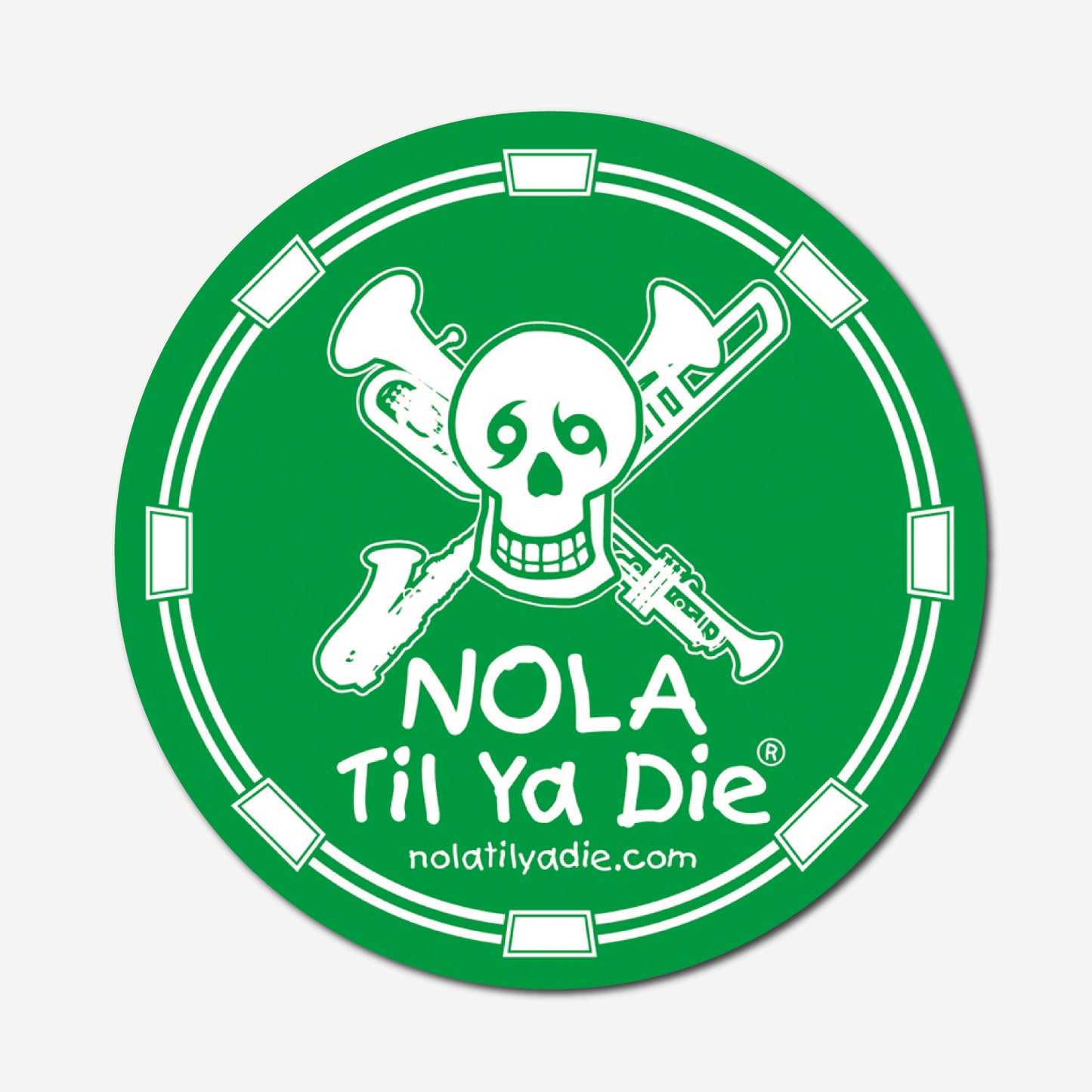 Nola Til Ya Die Instruments Sticker