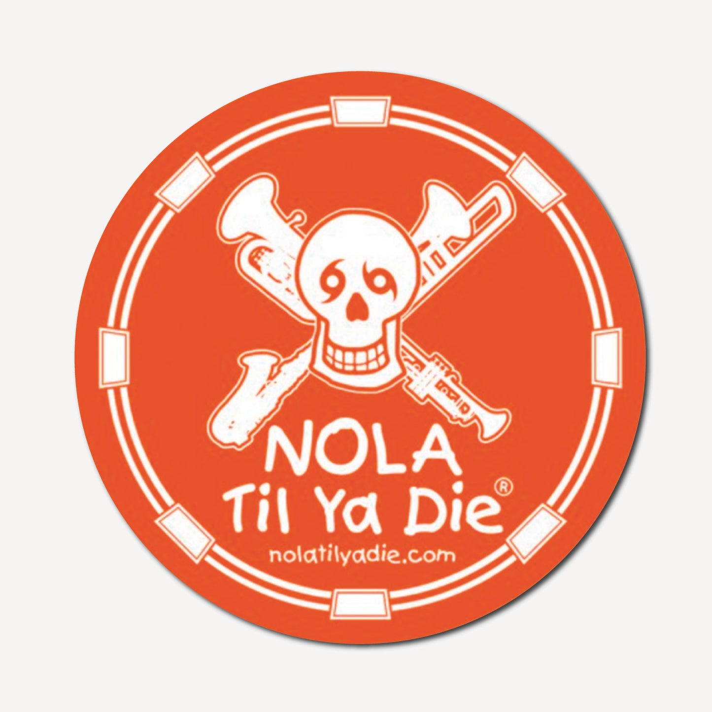 Nola Til Ya Die Instruments Sticker