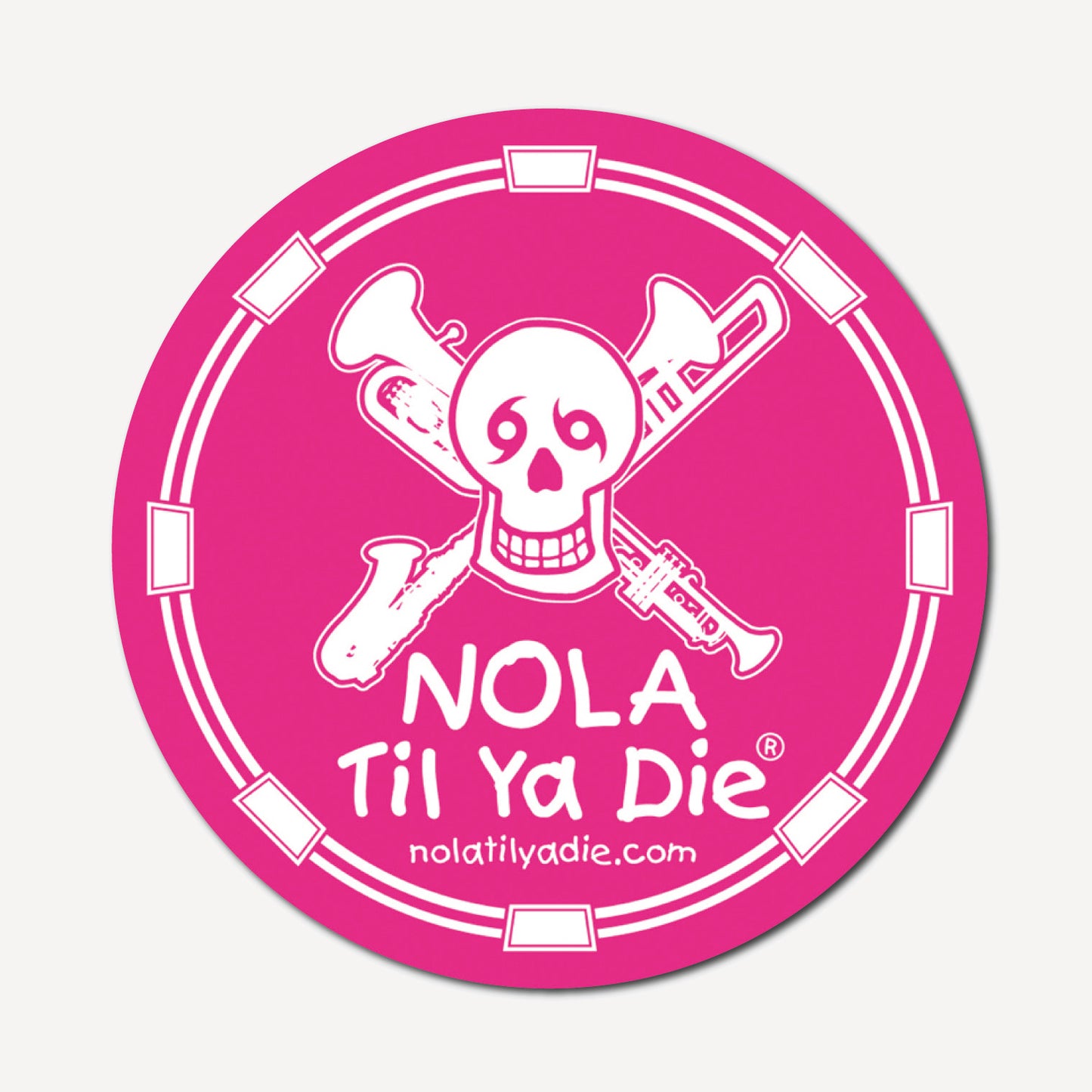 Nola Til Ya Die Instruments Sticker