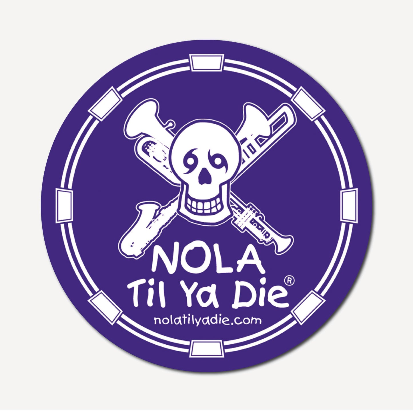 Nola Til Ya Die Instruments Sticker