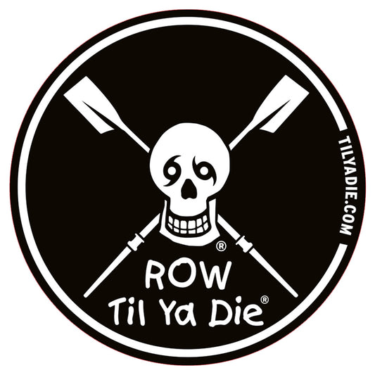 Row Til Ya Die Skull w/ Oars Sticker
